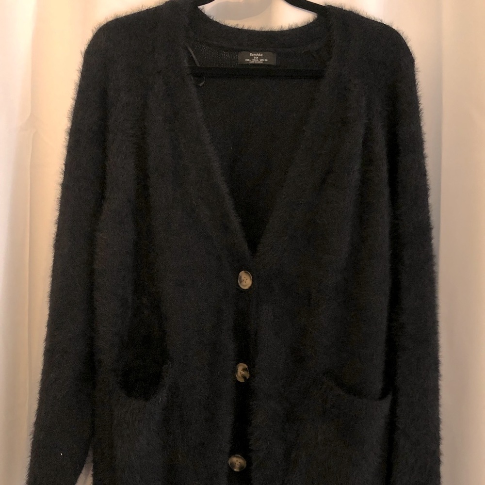 Bershka fuzzy cardigan
